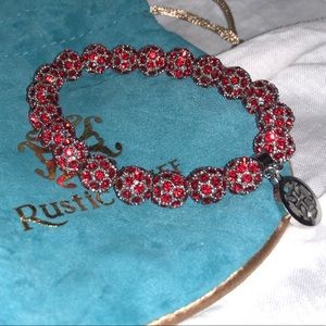 Rustic Cuff Kennedy bracelet (red)